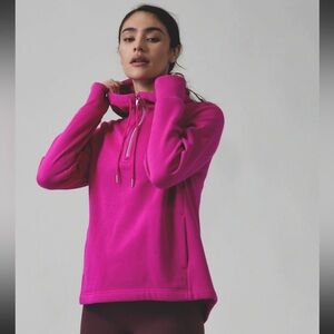 Athleta Pink Oversized Hoodie Sweatshirt
